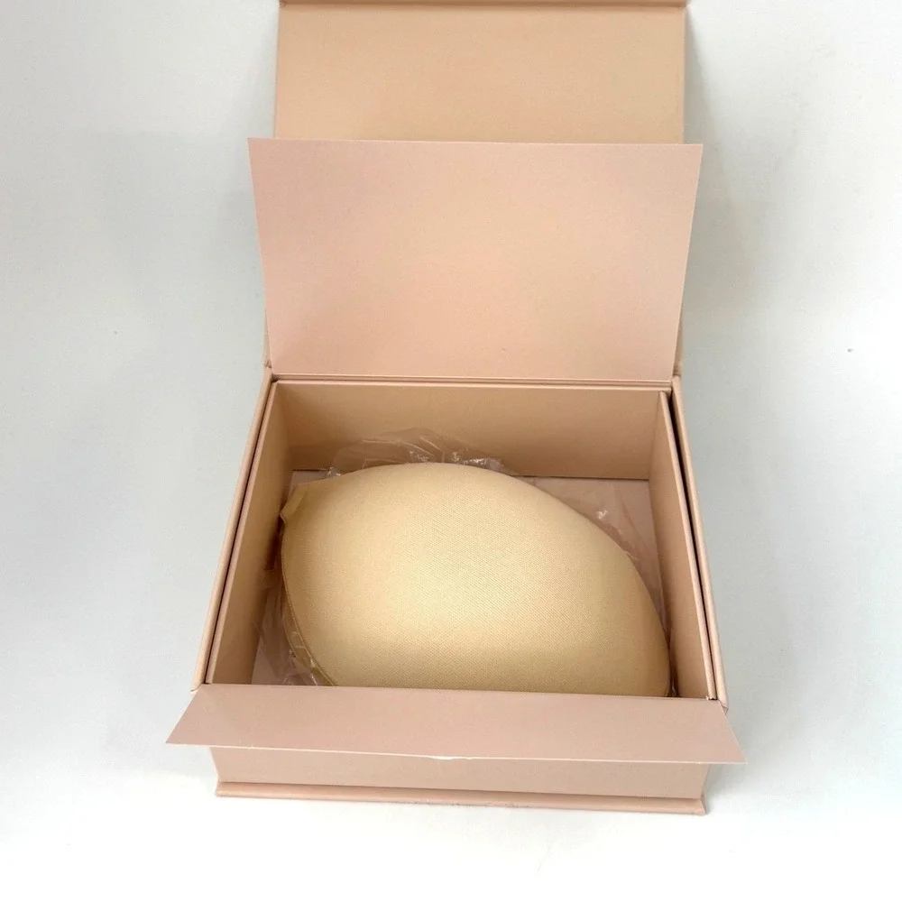 BOOMBA Demi Sticky‎ Bra Sand Size D Strapless Adhesive Silicone NEW open box